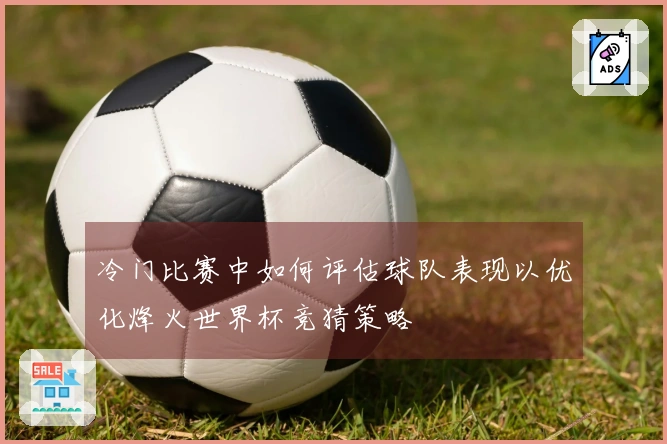 冷门比赛中如何评估球队表现以优化烽火世界杯竞猜策略